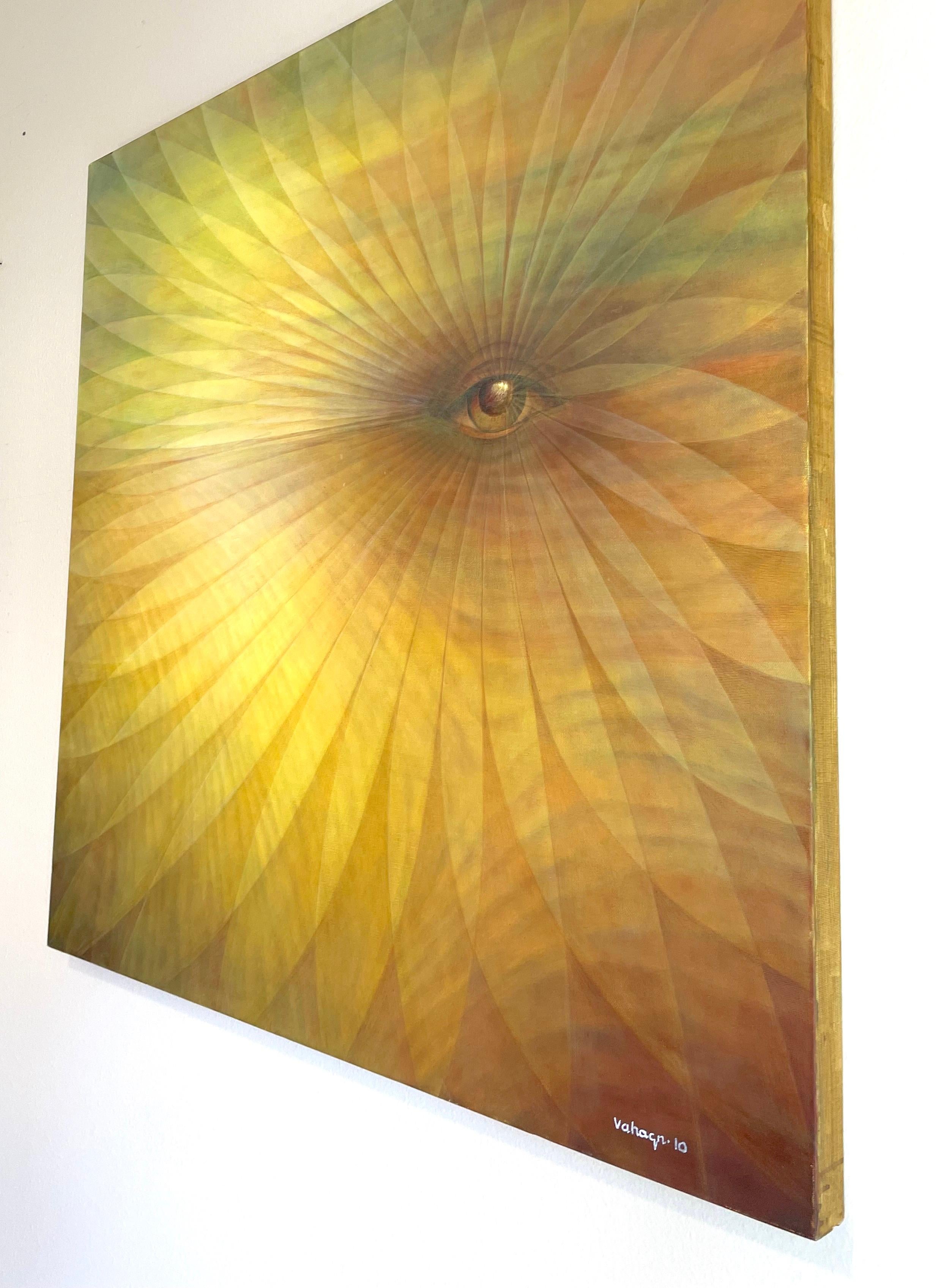 Desert Eye, Abstract, Original oil Painting, Ready to Hang For Sale 1