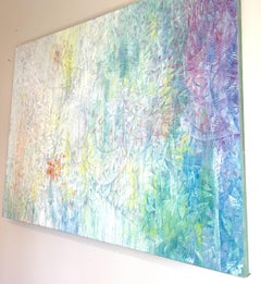 Enchanted, Abstrakte Kunst, Original-Ölgemälde in Öl, hängefertig