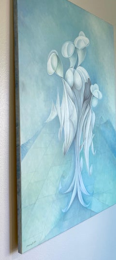 Escape, Abstract Figurative Art, Original Oil Painting, Ready to Hang