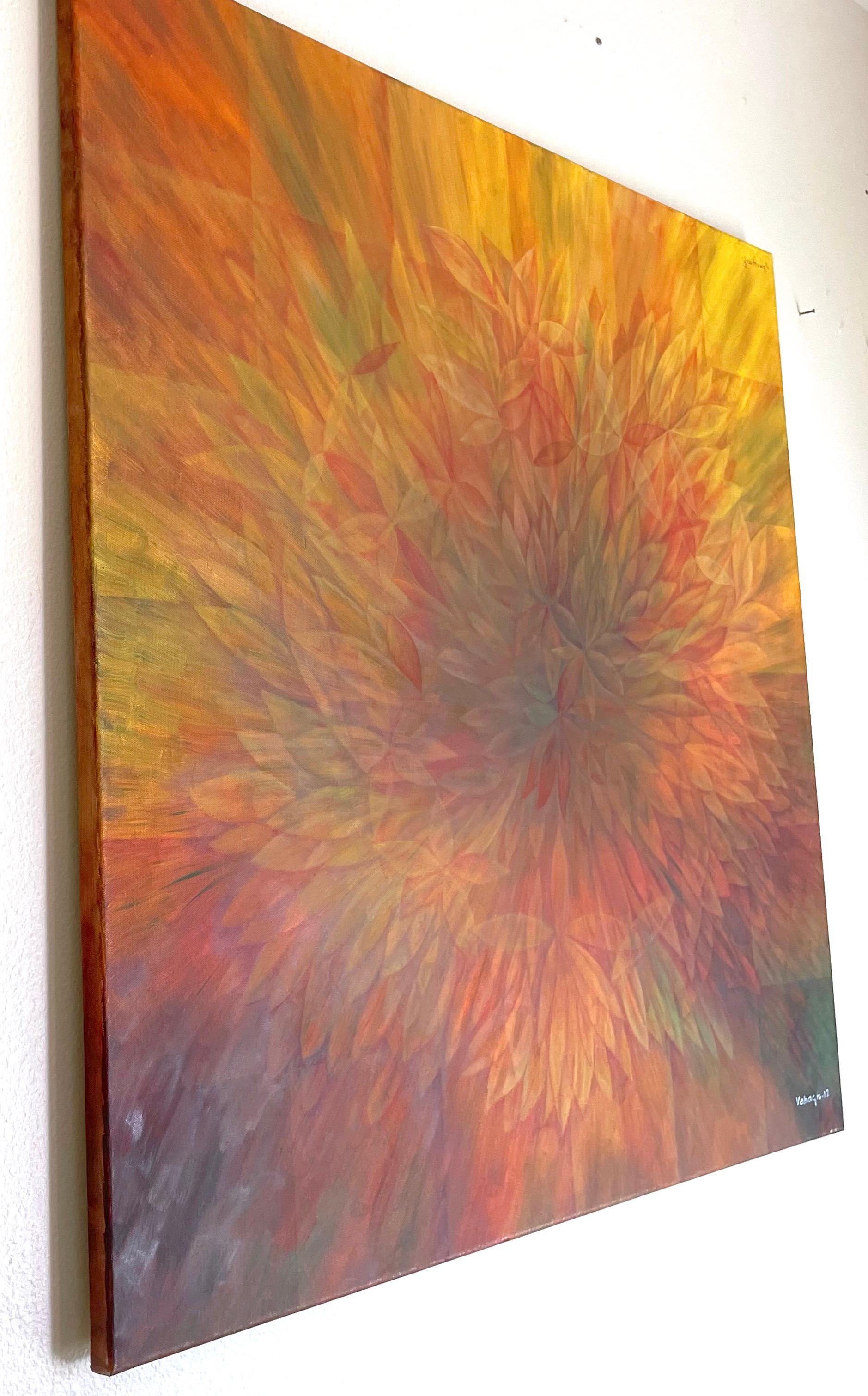 Festival d'automne, peinture à l'huile originale, prête à être accrochée - Impressionnisme Painting par Vahagn Ghaltaghchyan