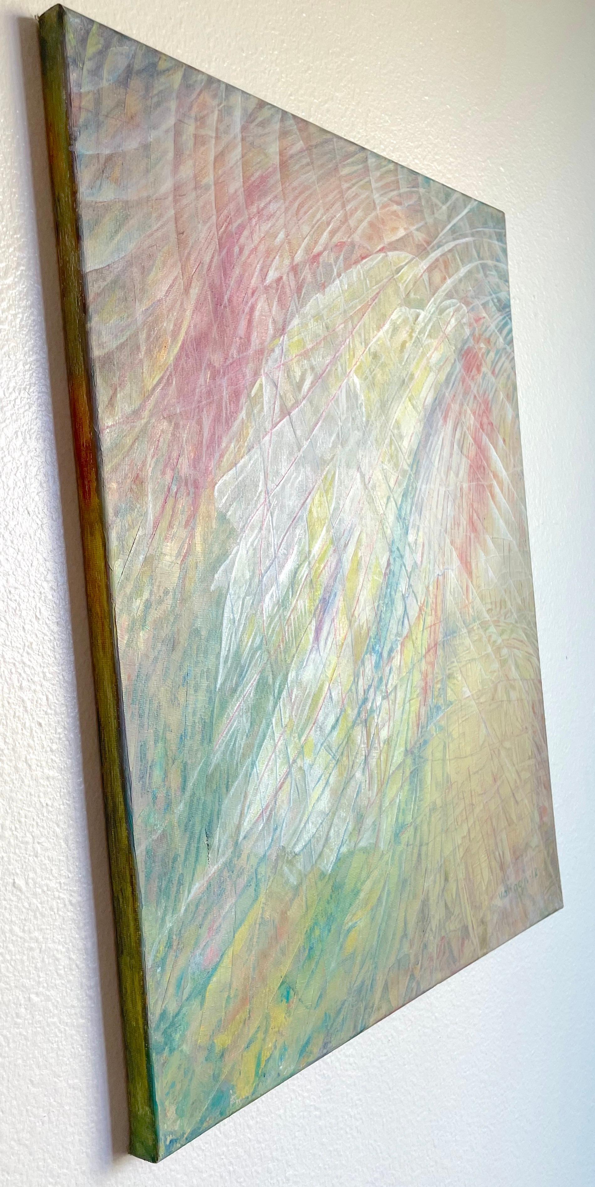 Flight, Abstrakte Kunst, Original-Ölgemälde in Öl, hängefertig (Impressionismus), Painting, von Vahagn Ghaltaghchyan