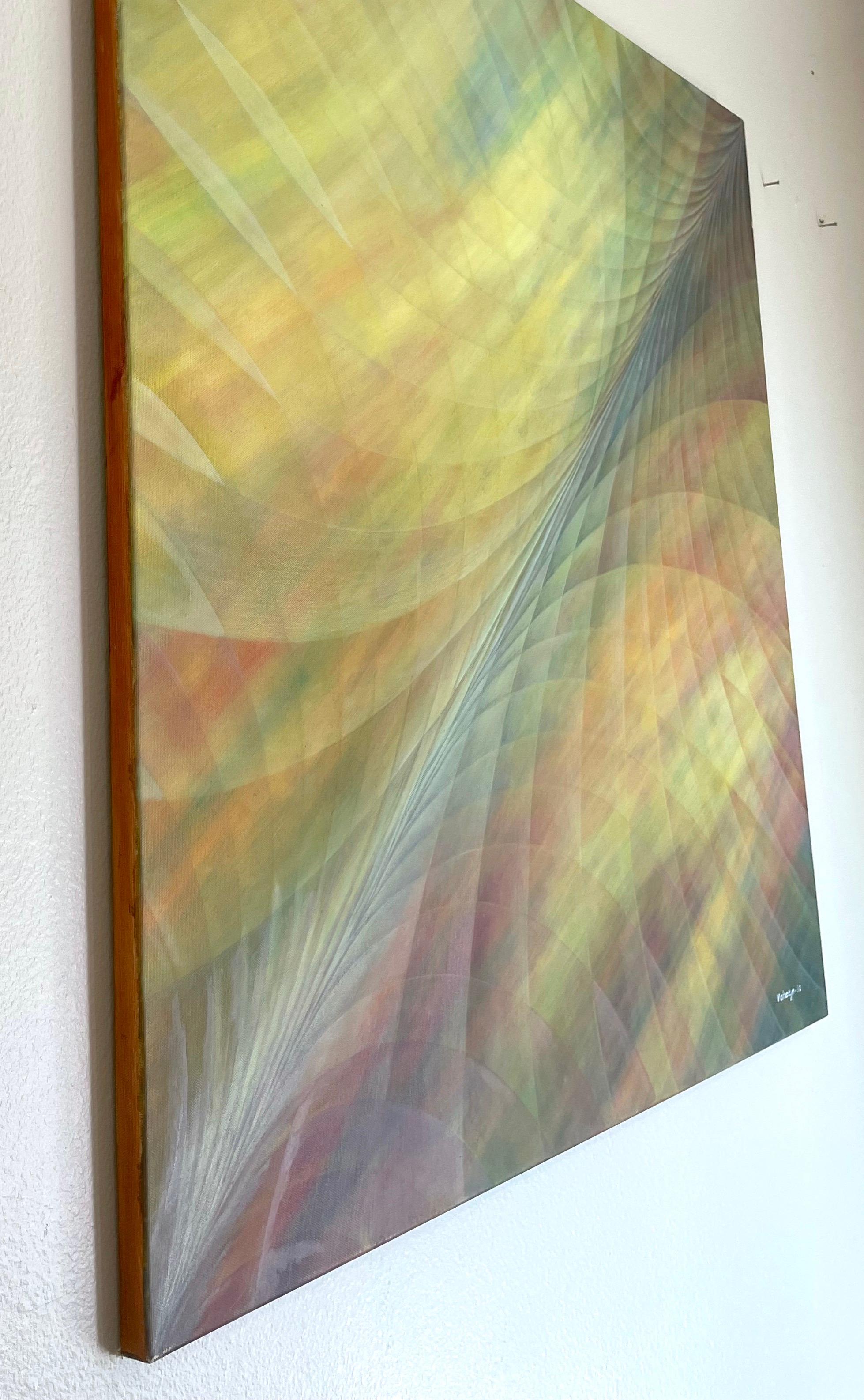 Freeway, Abstrakte Kunst, Original-Ölgemälde in Öl, hängefertig (Impressionismus), Painting, von Vahagn Ghaltaghchyan