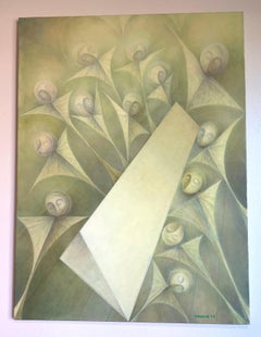 Last Super, Abstract Art Original Oil Painting, Ready to Hang