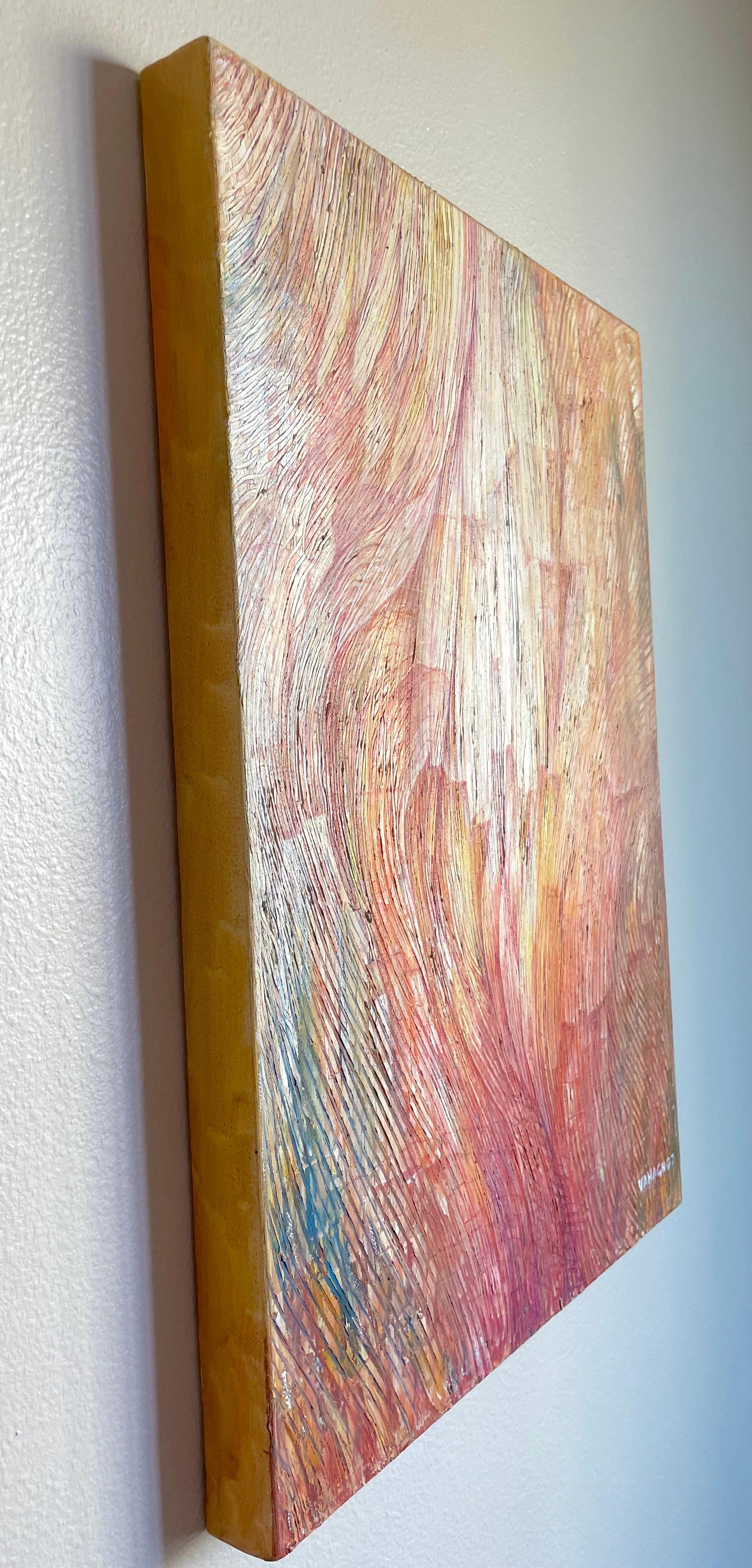 Lava, abstrait, peinture à l'huile originale, prête à accrocher en vente 1