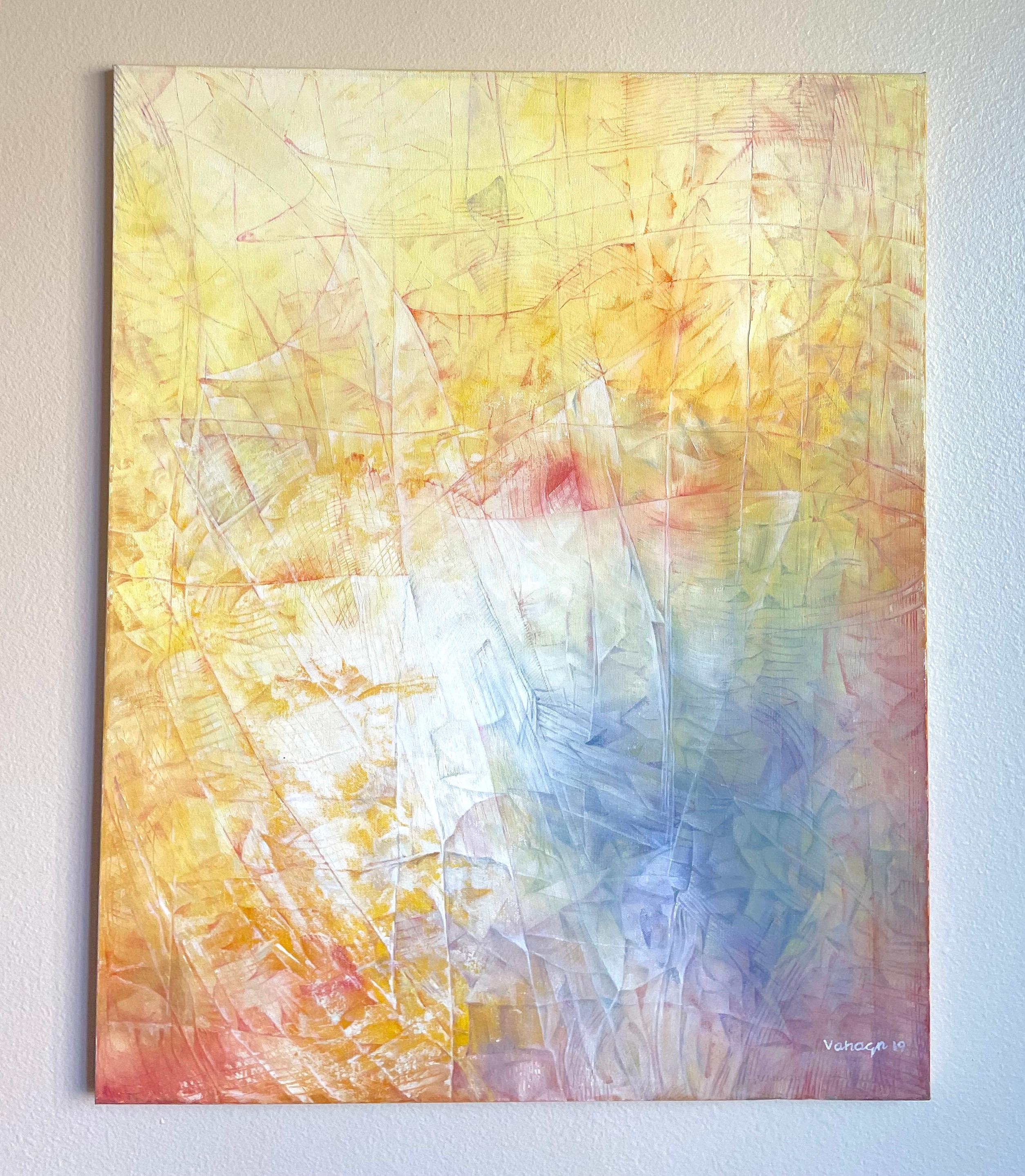 Metamorphosis, Abstract Art, Original oil Painting, Ready to Hang For Sale 1