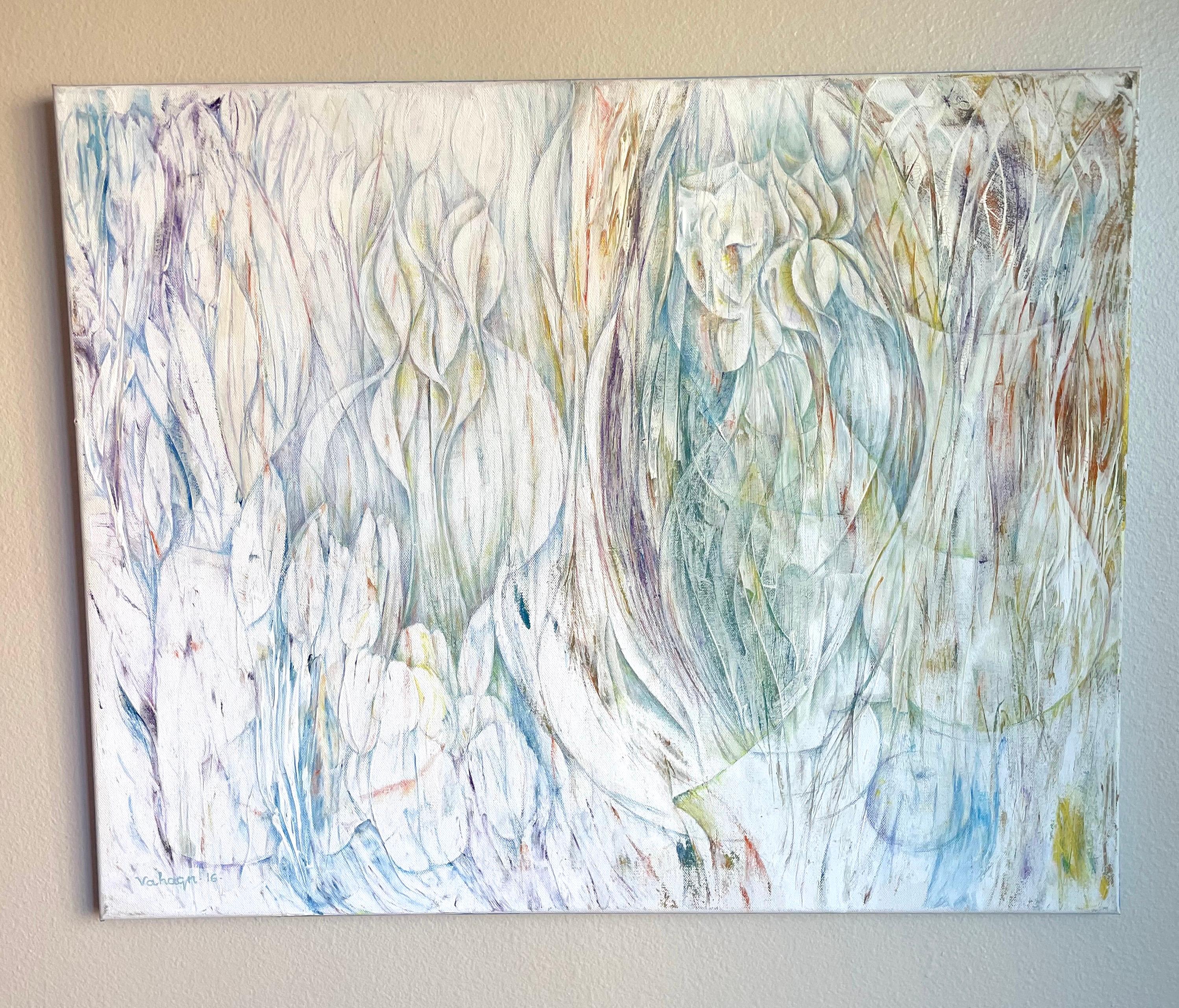 Naturmort, Stillleben, Abstrakt, Original-Ölgemälde, hängefertig (Impressionismus), Painting, von Vahagn Ghaltaghchyan