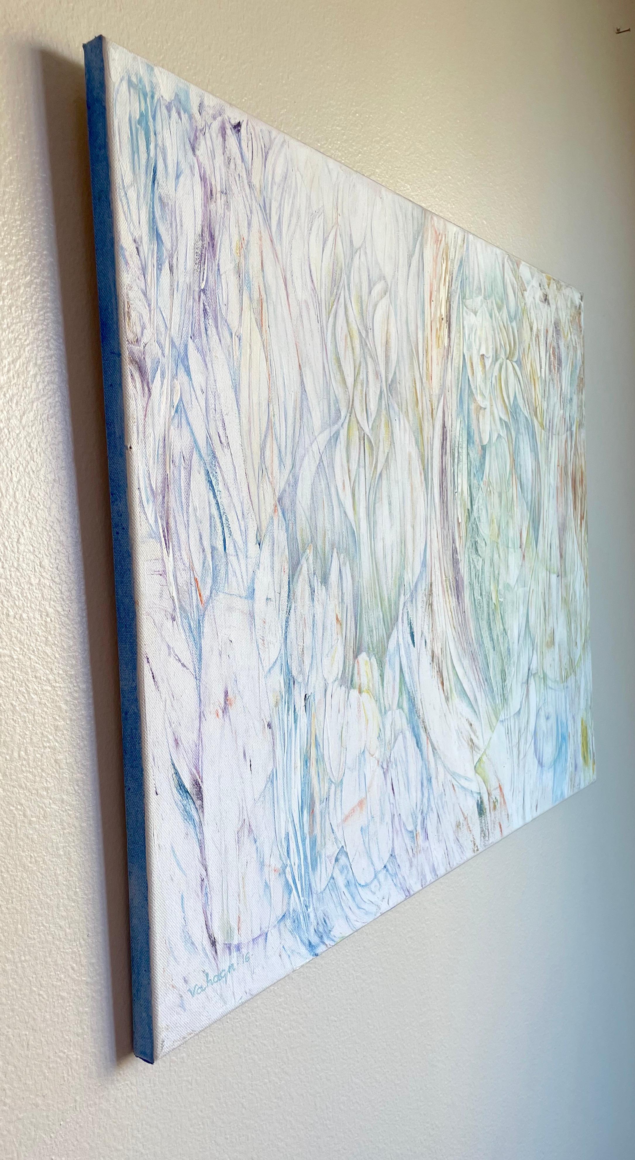Naturmort Natura morta astratta Pittura a olio originale contemporanea, pronta da appendere - Abstract Painting Grigio di Vahagn Ghaltaghchyan