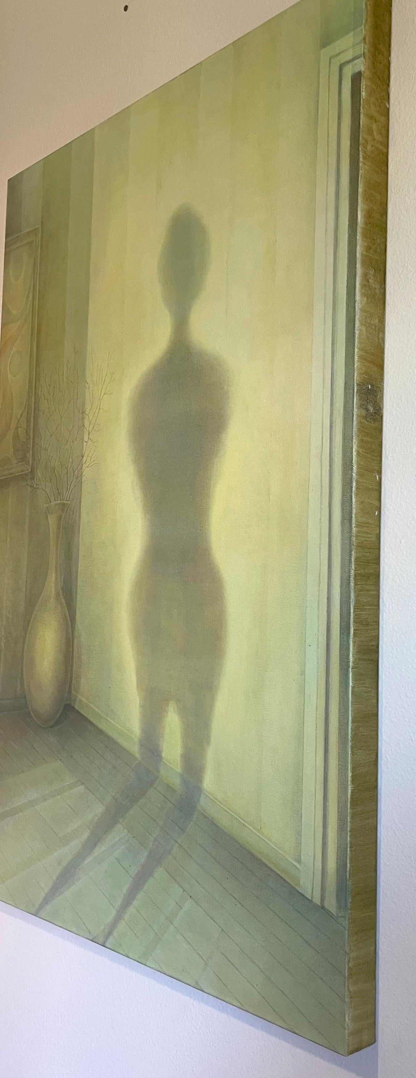 Shadow, Abstract Figurative, Original Oil Painting, Ready to Hang For Sale 1