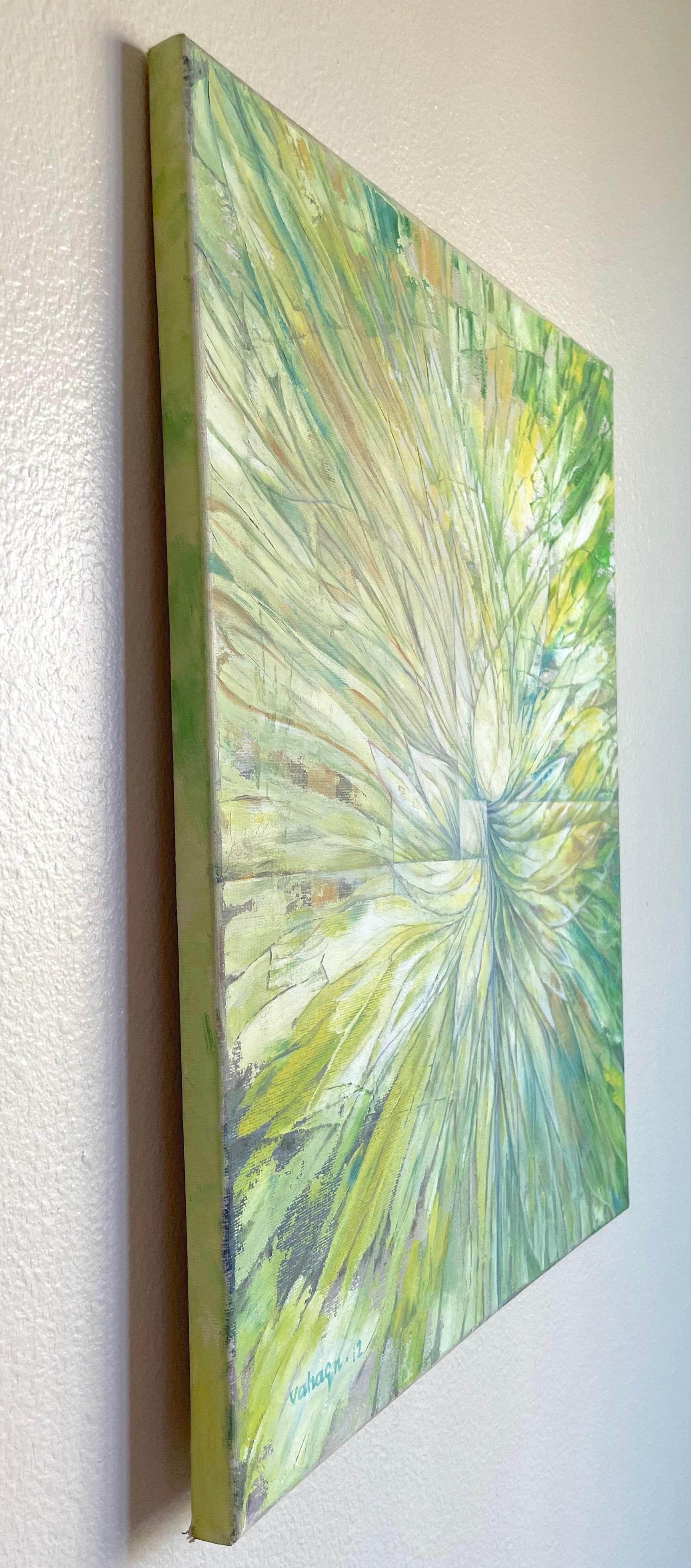 Spring, Abstract, Original oil Painting, Ready to Hang For Sale 1