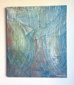 Palcoscenico, Astratto, Pittura ad olio originale, Pronto da appendere