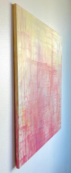 Sunset at the Window, Abstract, Original oil Painting, Ready to Hang