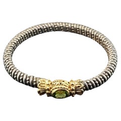 Vahan 14KT & Sterling Silver, Peridot Bracelet