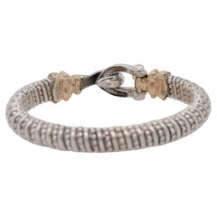 Vahan Sterling Silber geflochtener Hakenverschluss Armspange Armband