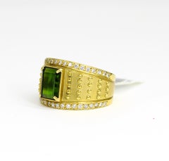 Vahe Naltchaya 18k Gold and Tourmaline Diamond Ring