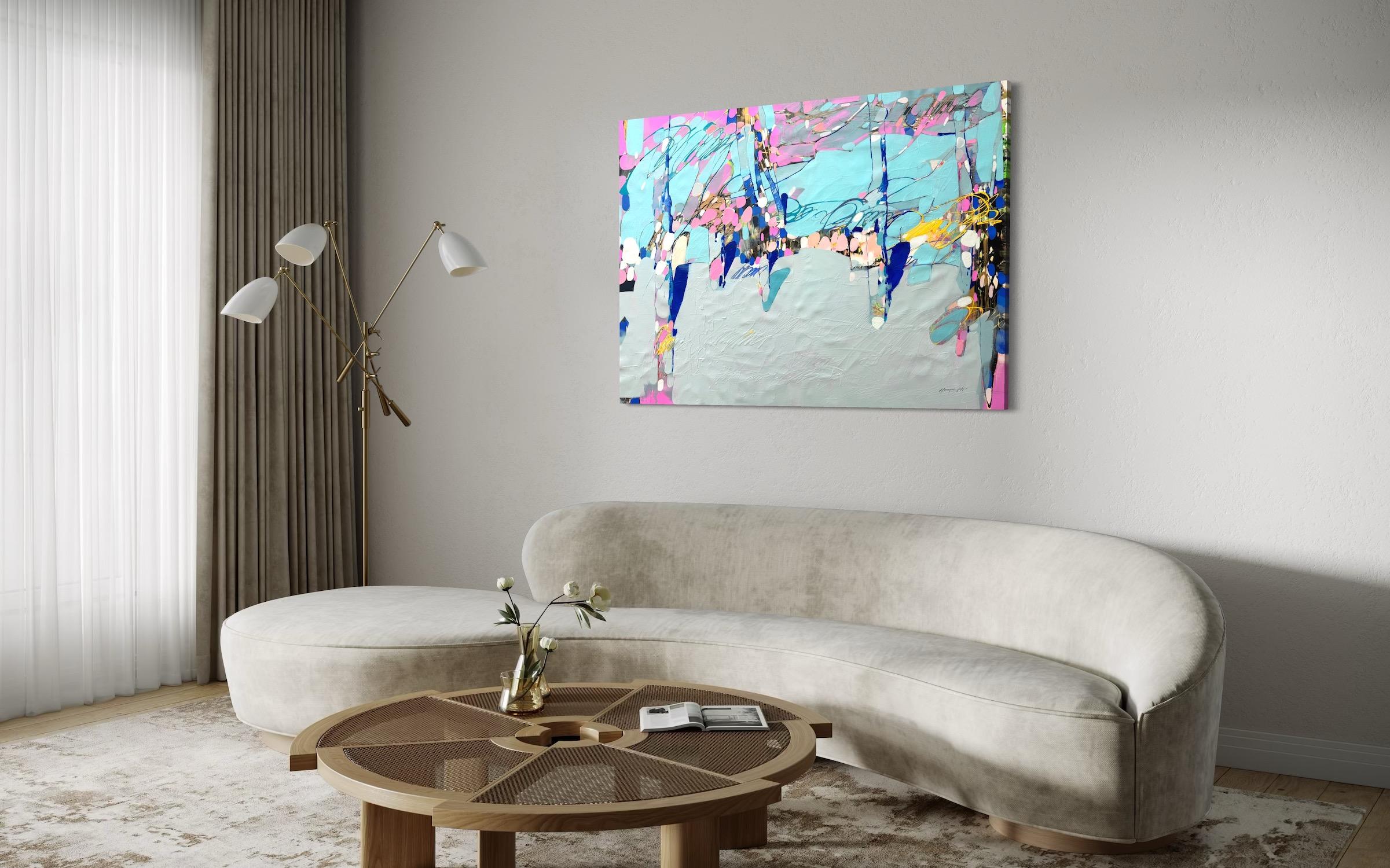 Abstracted Roots Modern Art, Original oil Painting, Ready to Hang For Sale 4