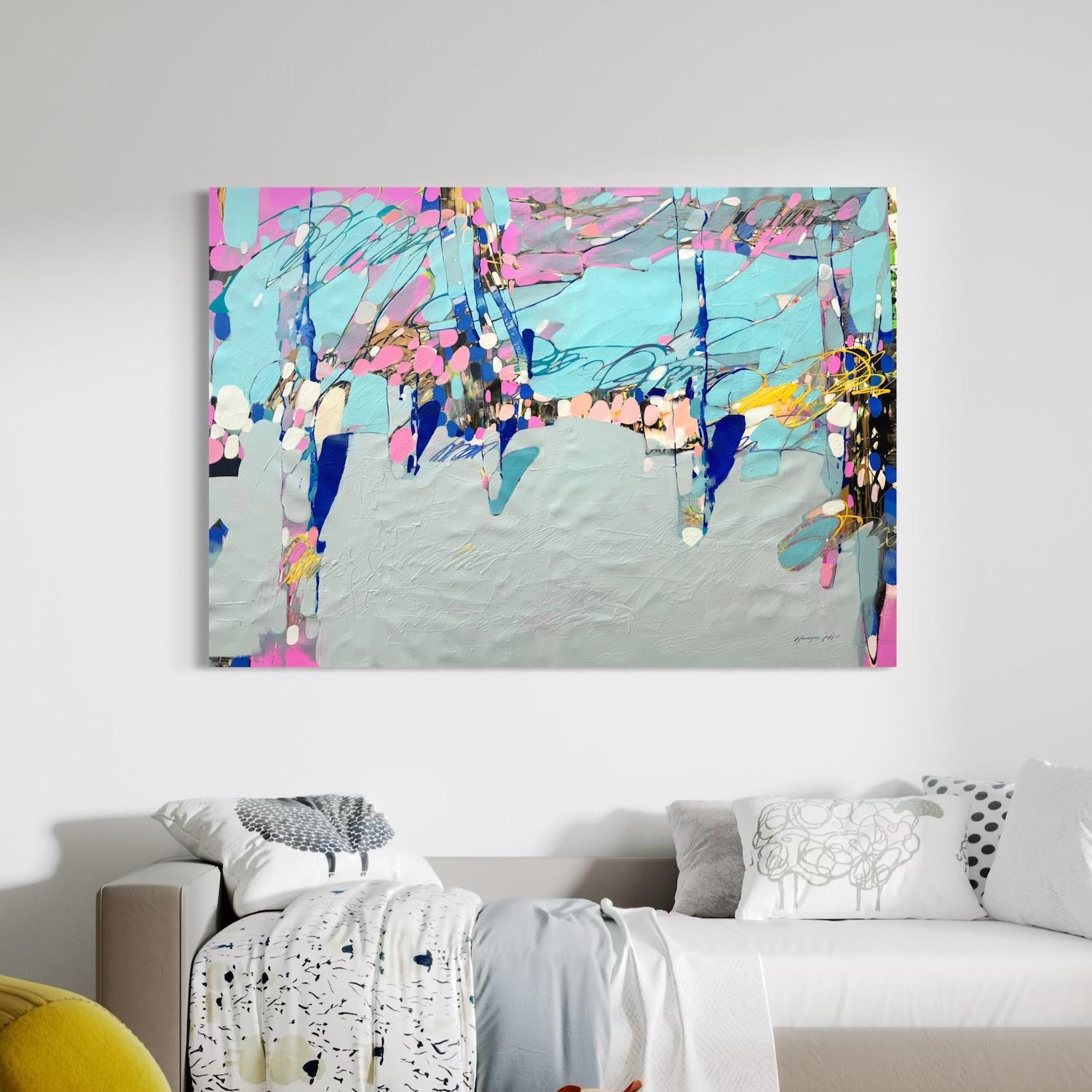 Abstracted Roots Modern Art, Original oil Painting, Ready to Hang For Sale 5