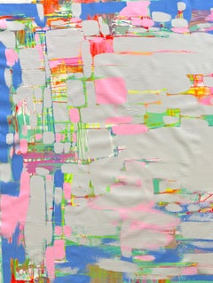 Adrift 2 Abstract Original Painting, Large Size Ready to Hang