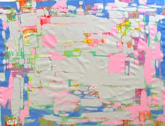 Adrift 2 Abstract Original Painting, Large Size Ready to Hang