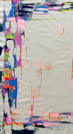 Adrift 3 Abstract Original Painting, Large Size Ready to Hang