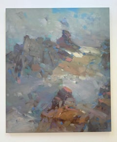 Alps, Landscape, Original oil Painting, Ready to Hang