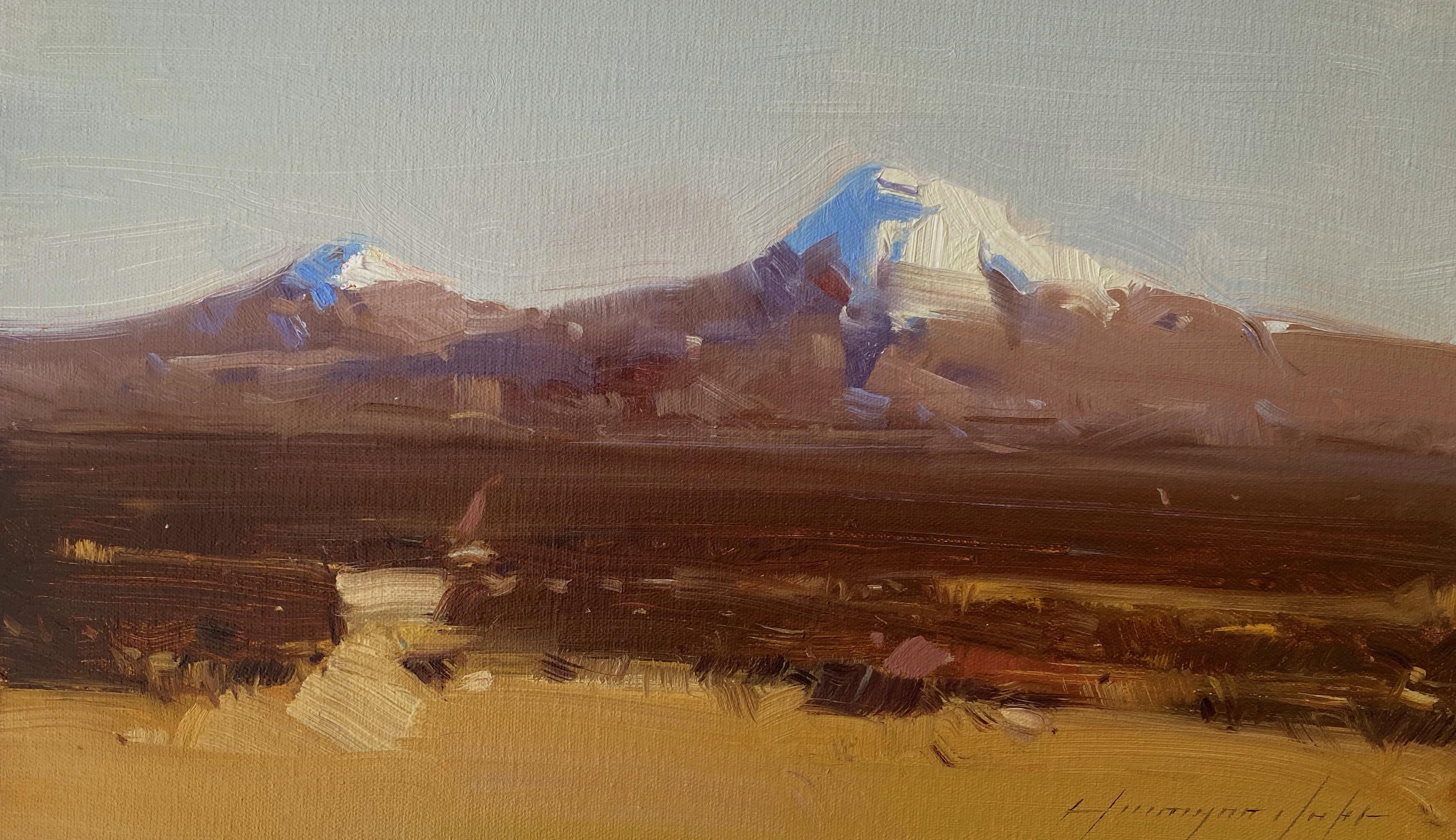 Vahe Yeremyan Landscape Painting - Ararat, Original oil Painting, Ready to Hang