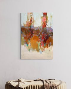 Autumn Grove Impressionism Original oil Painting, Ready to Hang