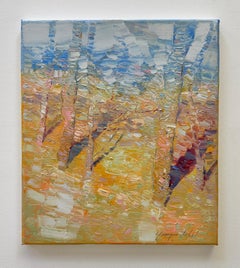 Autumn Palette Landscape Impressionism Original oil Painting, Ready to Hang