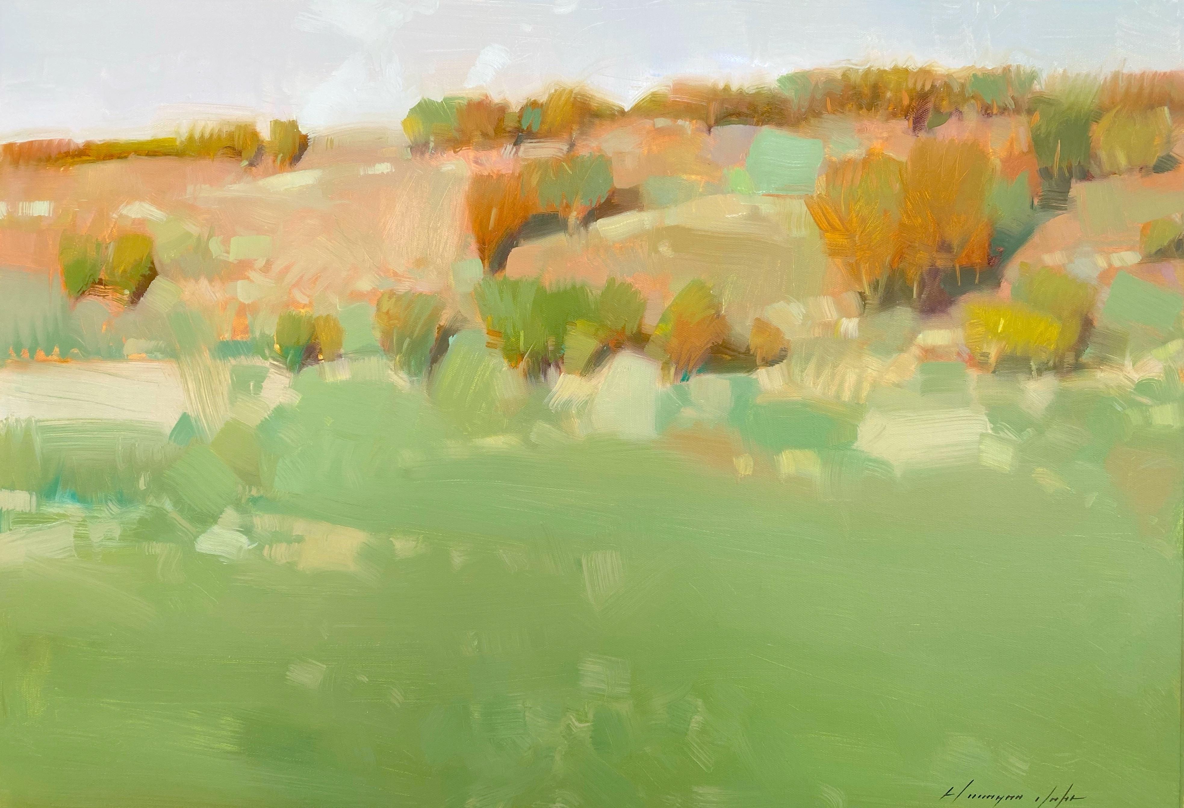 Vahe Yeremyan Landscape Painting - Autumn Palette, Original oil Painting, Ready to Hang
