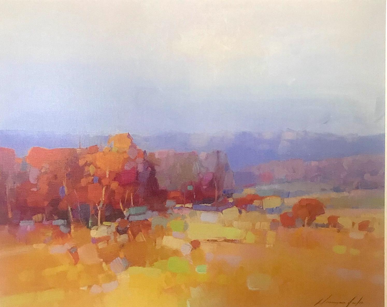 Vahe Yeremyan Landscape Painting - Autumn Palette, Print on Canvas