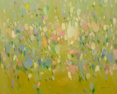 Risveglio, Paesaggio, Pittura ad olio originale, Pronta da appendere, Impressionismo