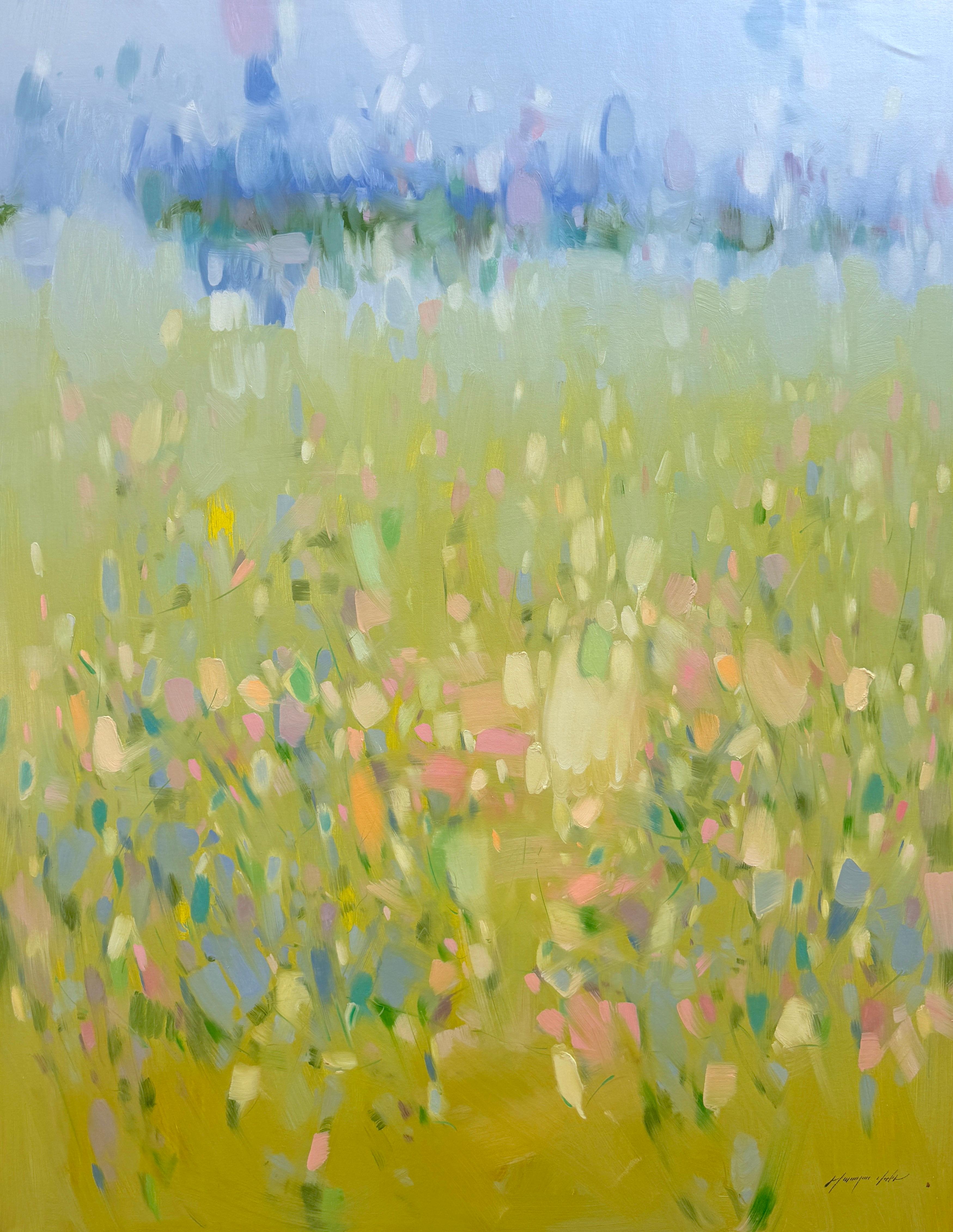 Landscape Painting di Vahe Yeremyan - Risveglio, Paesaggio, Pittura ad olio originale, Pronta da appendere, Impressionismo