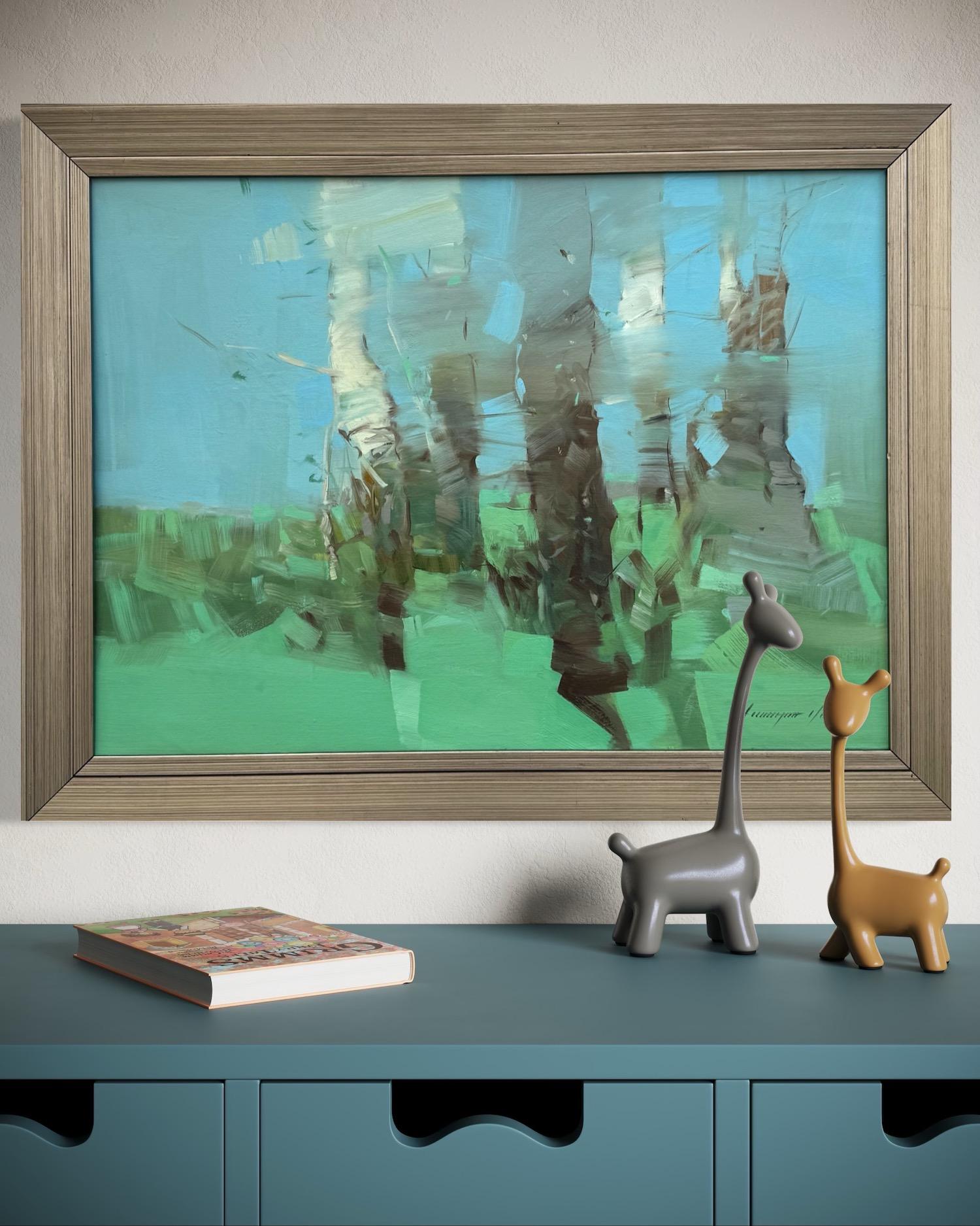 Artiste : Vahe Yeremyan
Titre : Bouleaux en cobalt
Médium : Huile sur toile
Année : 2025
Style : Impressionnisme
Dimensions : 17