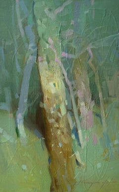 Birches, Original oil Painting, Ready to Hang
