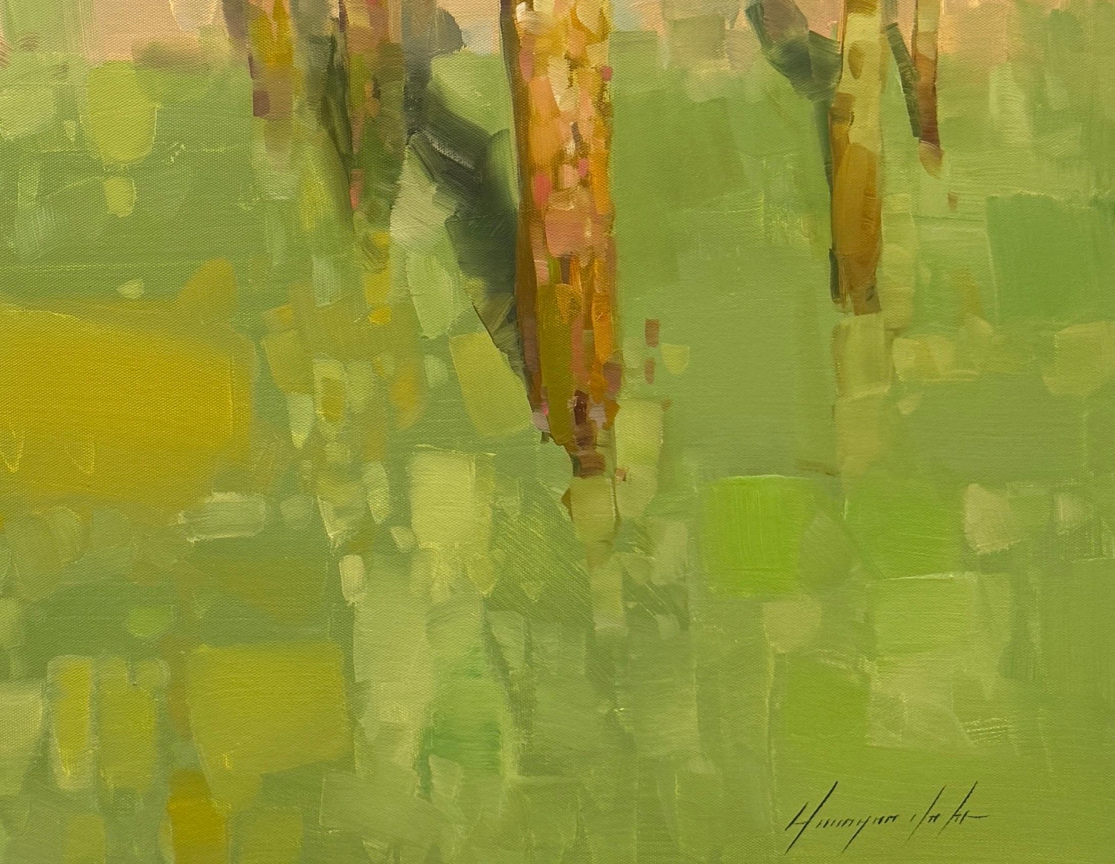 Artista: Vahe Yeremyan 
Opera: Pittura a olio originale, opera d'arte fatta a mano, pezzo unico 
Mezzo: Olio su tela
Anno: 2024
Stile: Impressionismo, 
Titolo: Alberi di betulle
Dimensioni: 26,5