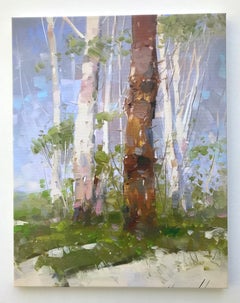 Birches Trees, Print on Canvas