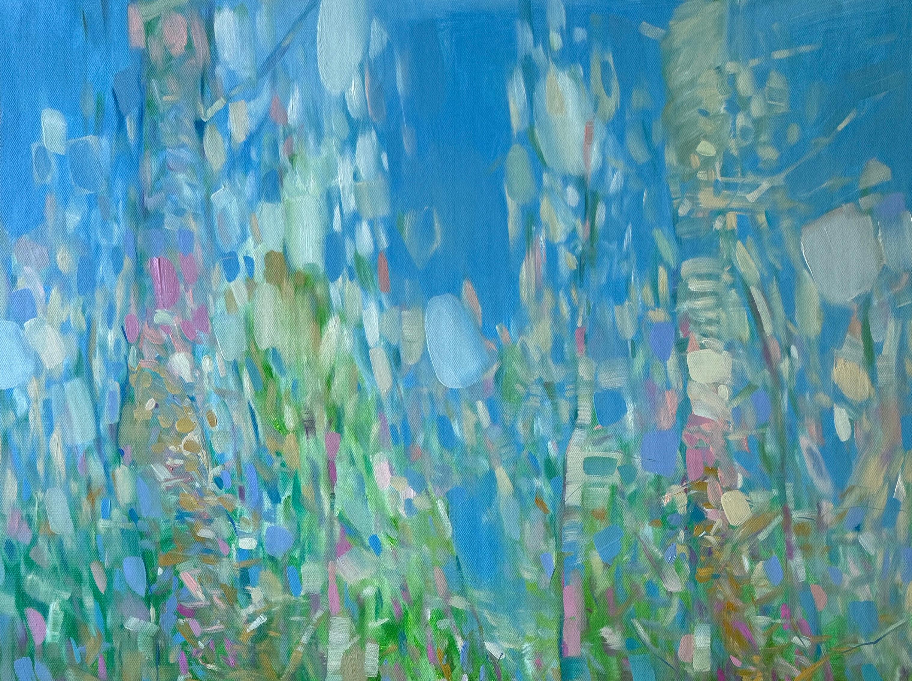 Peinture à l'huile originale, Période de floraison, arbres de paysage, prête à accrocher - Painting de Vahe Yeremyan