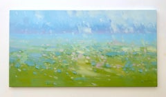 Blossom Field, Landscape, Original oil Painting, Ready to Hang, Impressionism