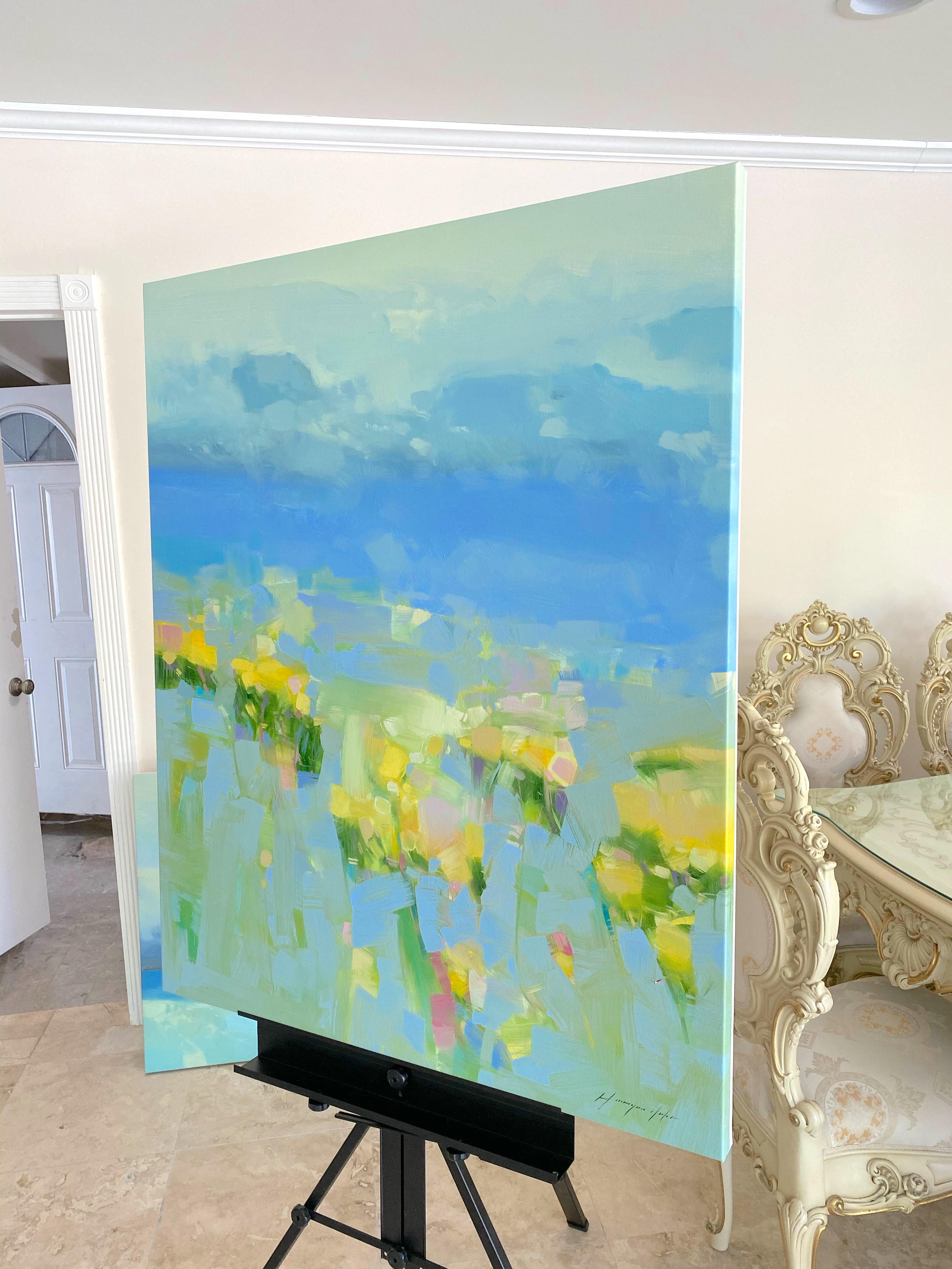 Artist: Vahe Yeremyan 
Work: Original Oil Painting, Handmade Artwork, One of a Kind 
Medium: Oil on Canvas 
Year: 2021
Style: Impressionism, 
Subject: Blossom Spring,
Size: 43
