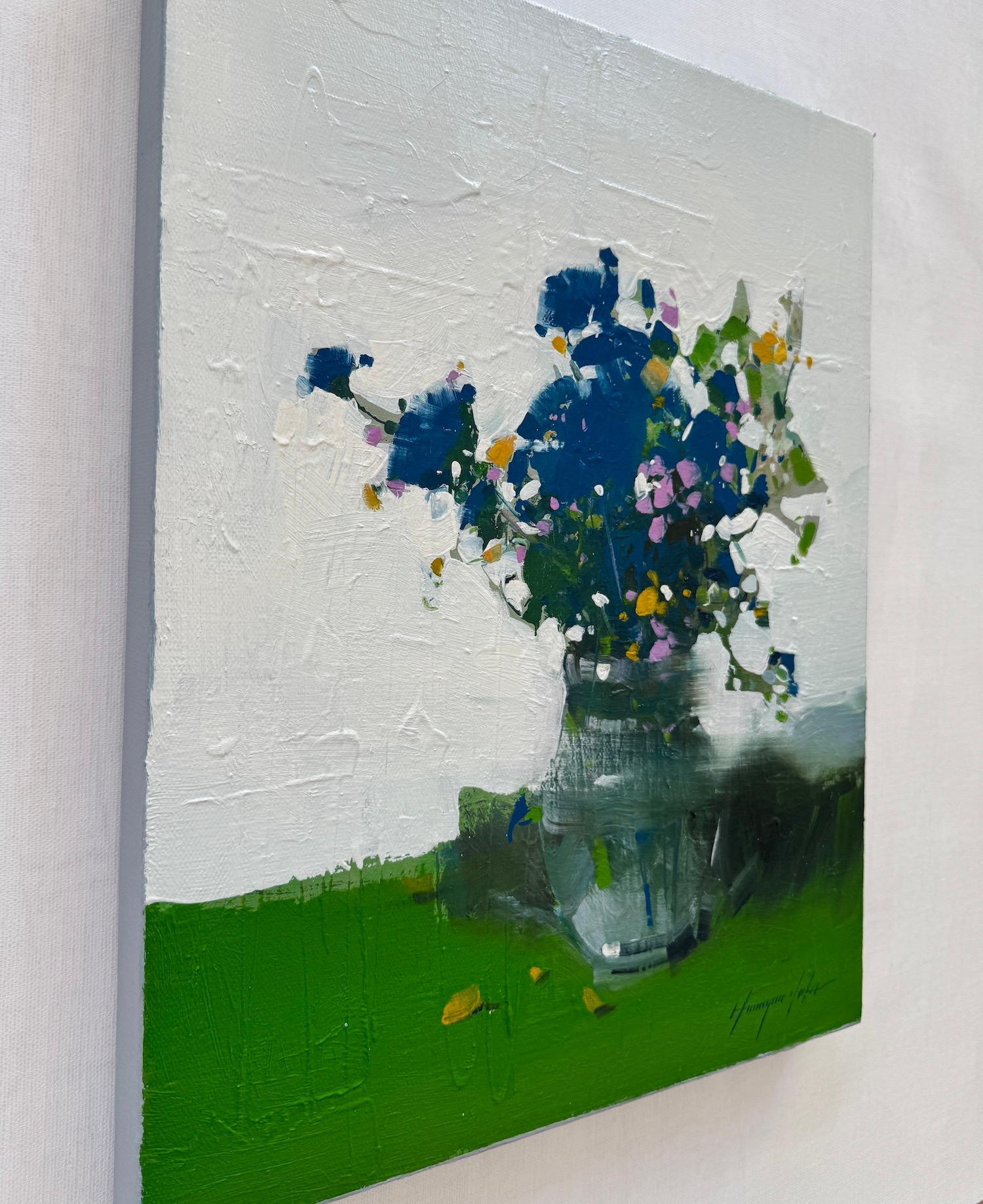 Artist: Vahe Yeremyan
Title: Blue Lobelia
Medium: Oil on Canvas
Year: 2025
Style: Impressionism
Dimensions: 20