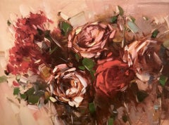 Bouquet of Roses Print on Canvas