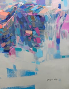 Canoes, Large Size, Original oil Painting, Ready to Hang