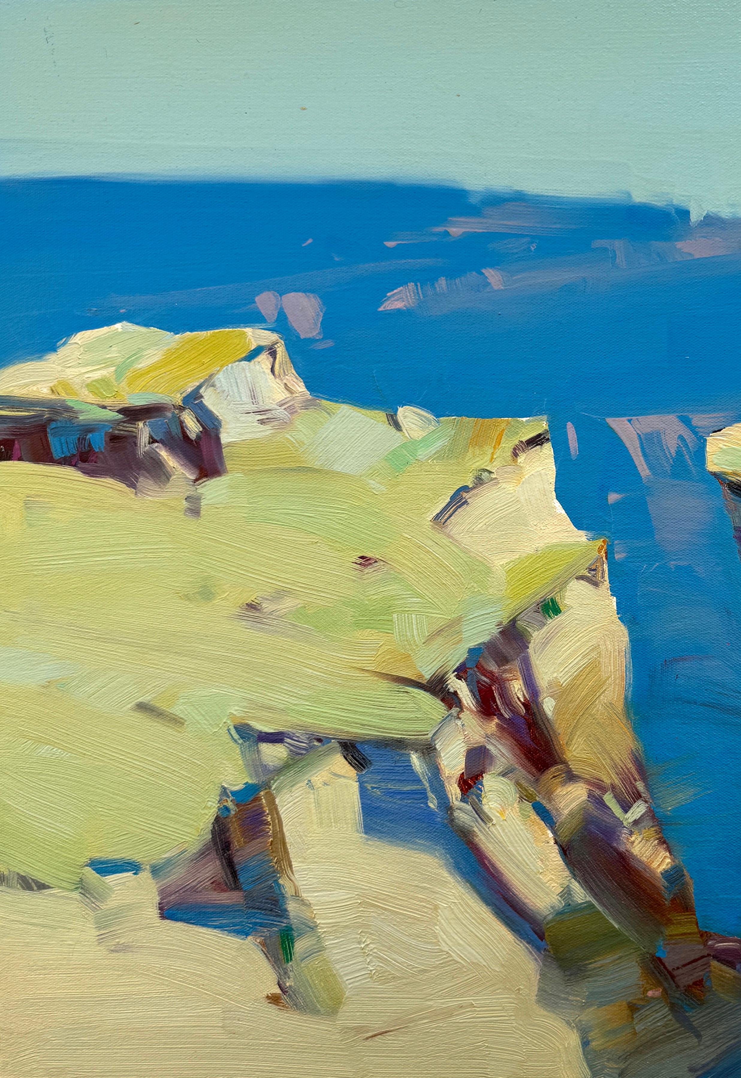 Scogliere del Canyon, Impressionismo Pittura ad olio originale, pronta da appendere - Painting di Vahe Yeremyan