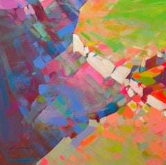 Canyon, Large landscape Original oil Painting, Ready to Hang