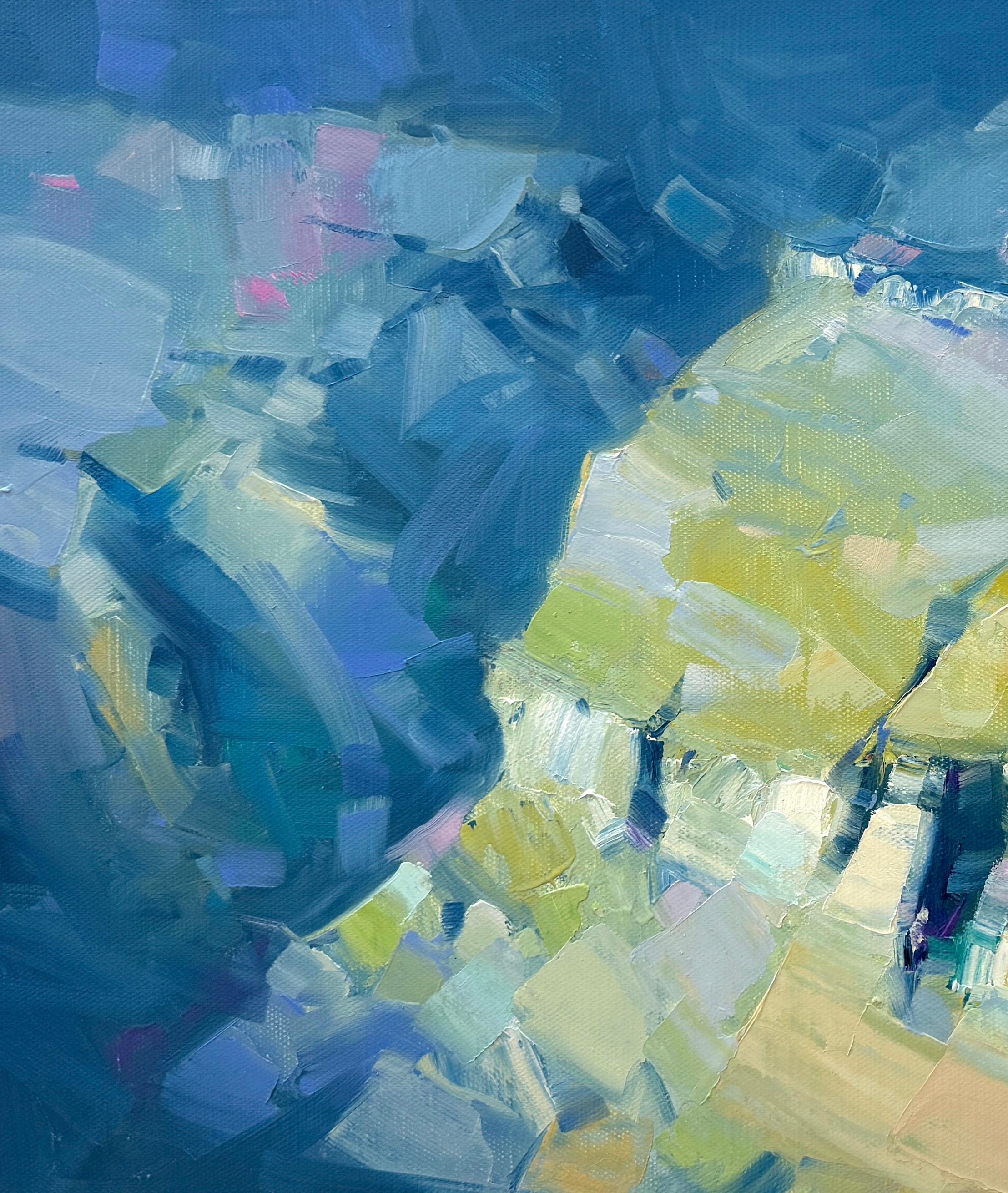 Canyon, Pittura a olio originale, pronta da appendere - Painting di Vahe Yeremyan