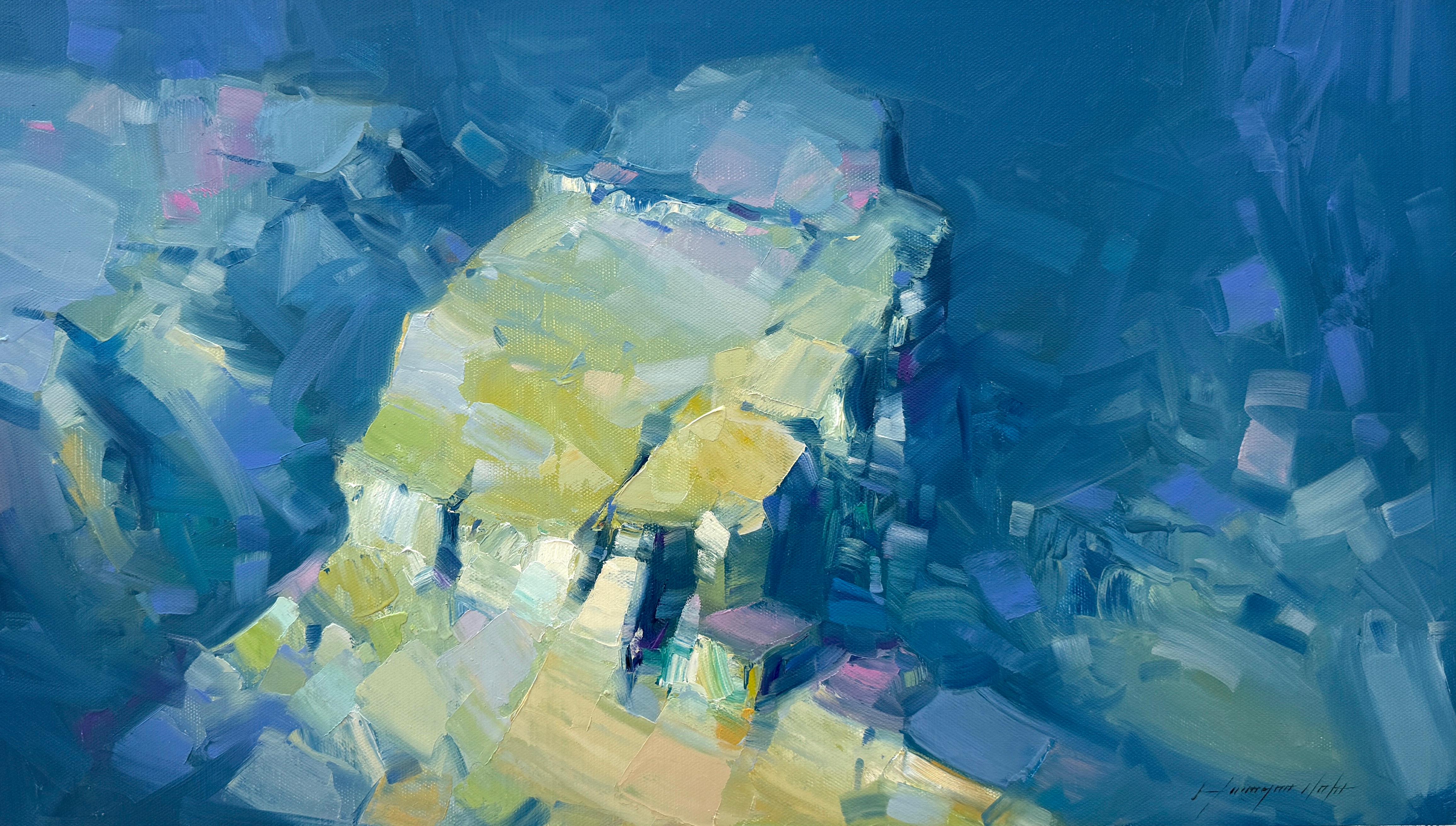 Landscape Painting di Vahe Yeremyan - Canyon, Pittura a olio originale, pronta da appendere