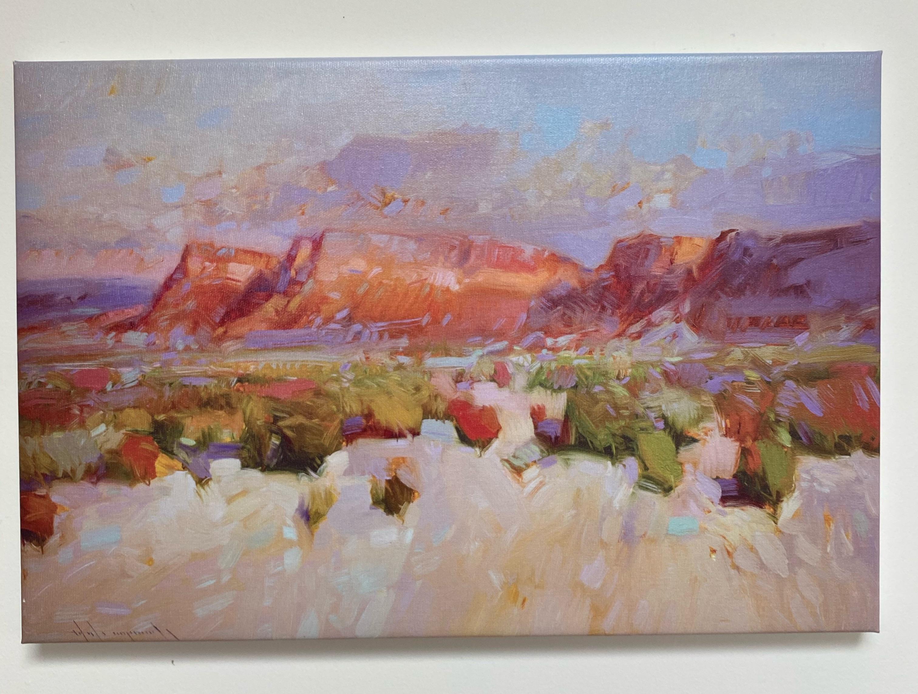 Canyon View, Print on Canvas - Painting by Vahe Yeremyan