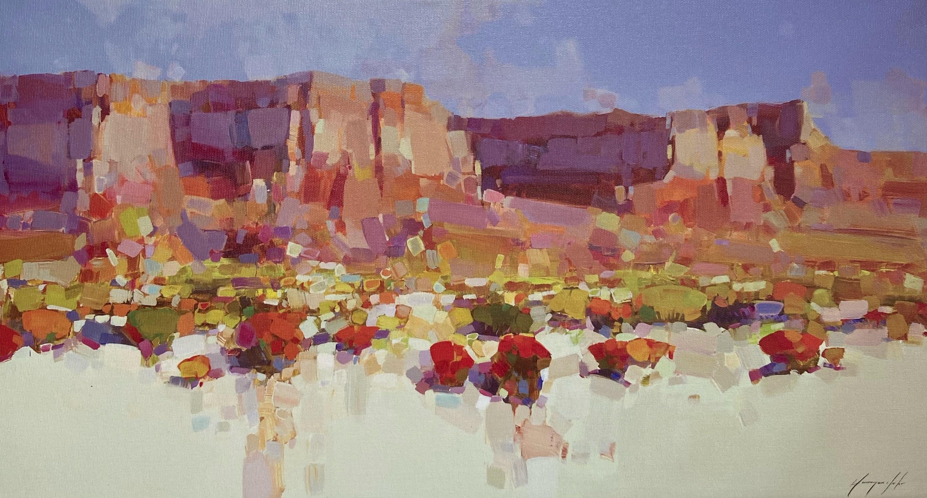 Vahe Yeremyan Still-Life Painting - Canyon View, Print on Canvas