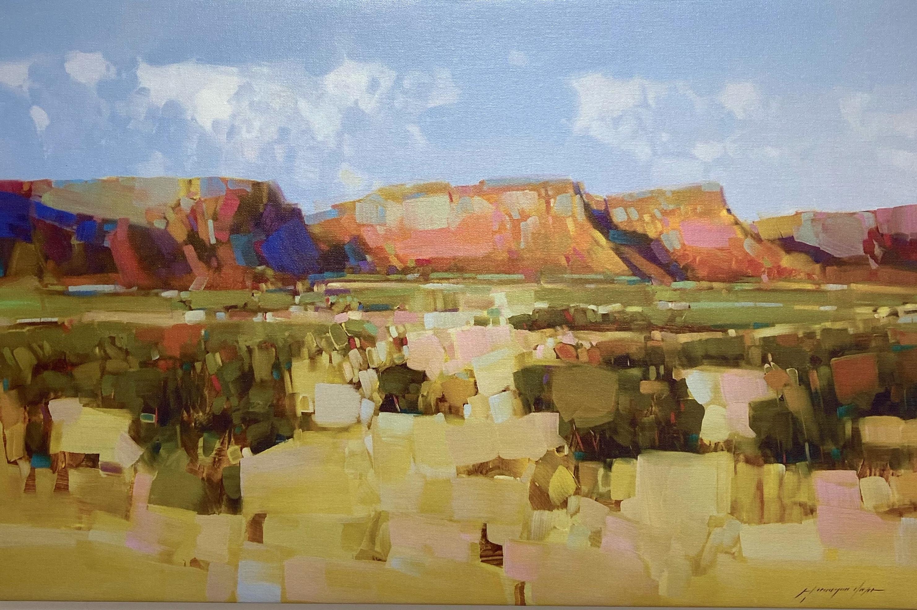 Vahe Yeremyan Landscape Painting - Canyon View, Print on Canvas