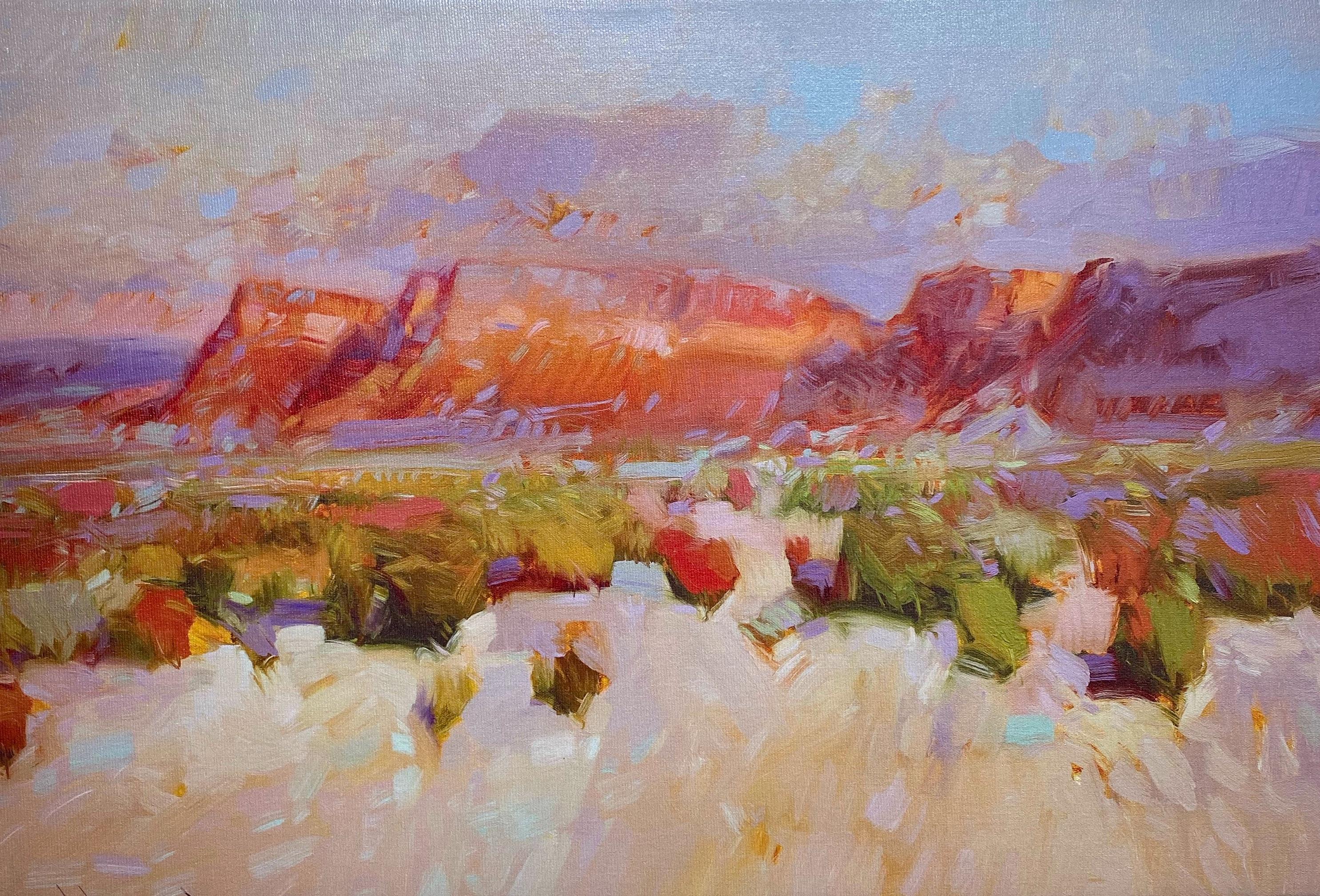 Vahe Yeremyan Landscape Painting - Canyon View, Print on Canvas