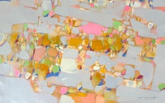 Cliff Mountain Landscape Impressionism Original oil Painting, Ready to Hang